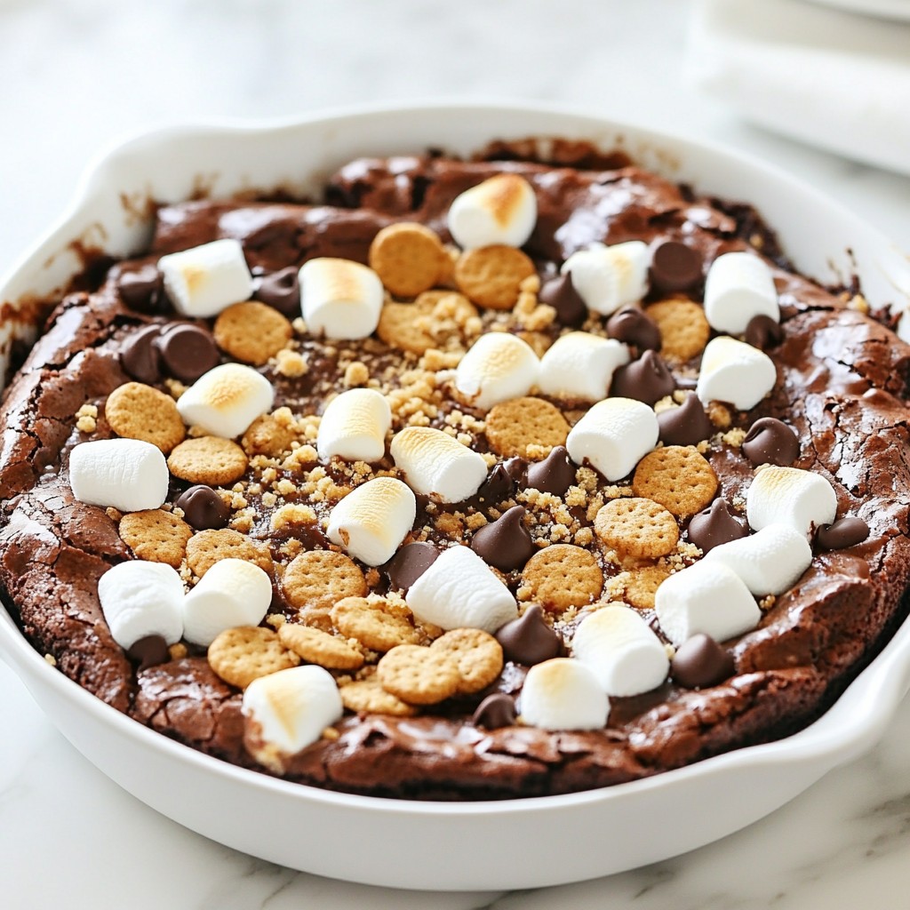 S’mores Brownie Skillet Delightful and Easy Dessert