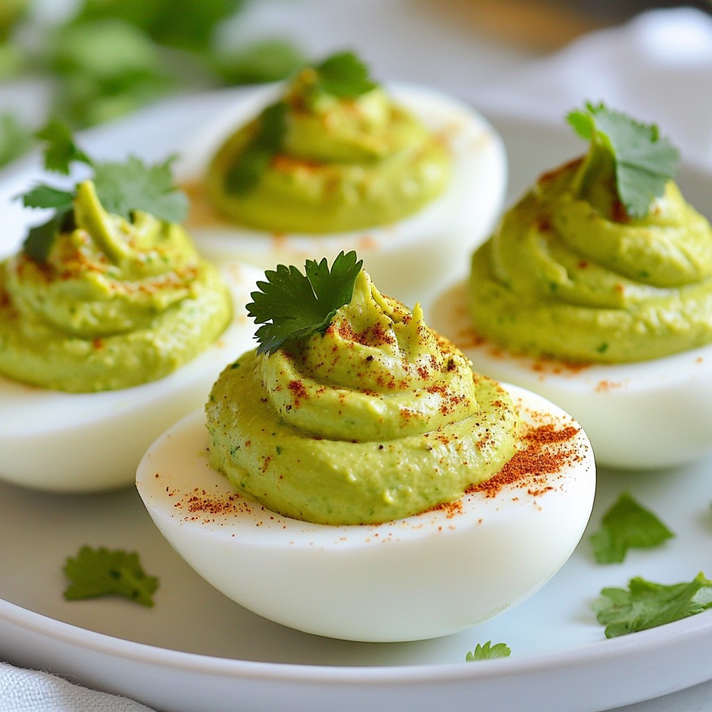 Avocado Deviled Eggs Perfectly Creamy Delight