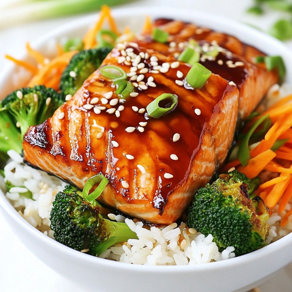 Teriyaki Salmon Rice Bowls Flavorful and Easy Recipe