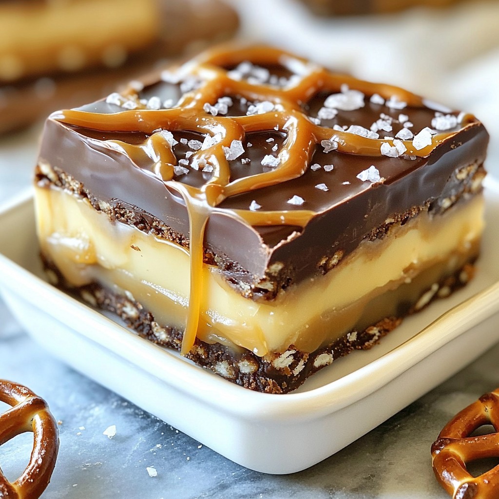 No-Bake Salted Caramel Pretzel Fudge Rich and Simple