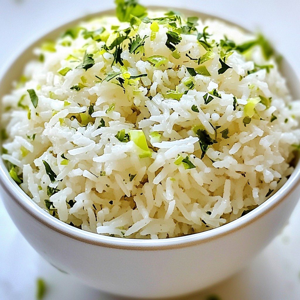 Coconut Lime Rice Flavorful and Simple Side Dish