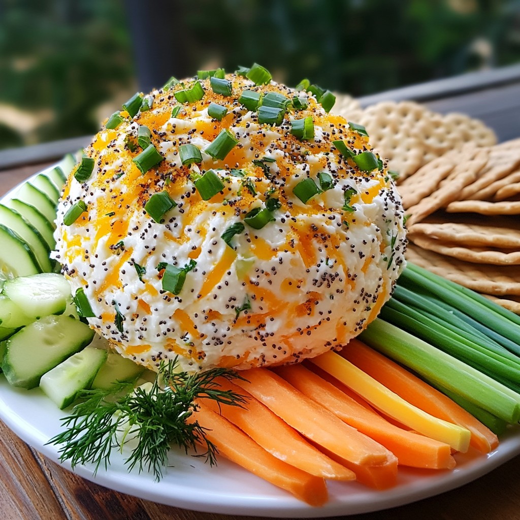 Everything Bagel Cheese Ball Savory and Simple Treat