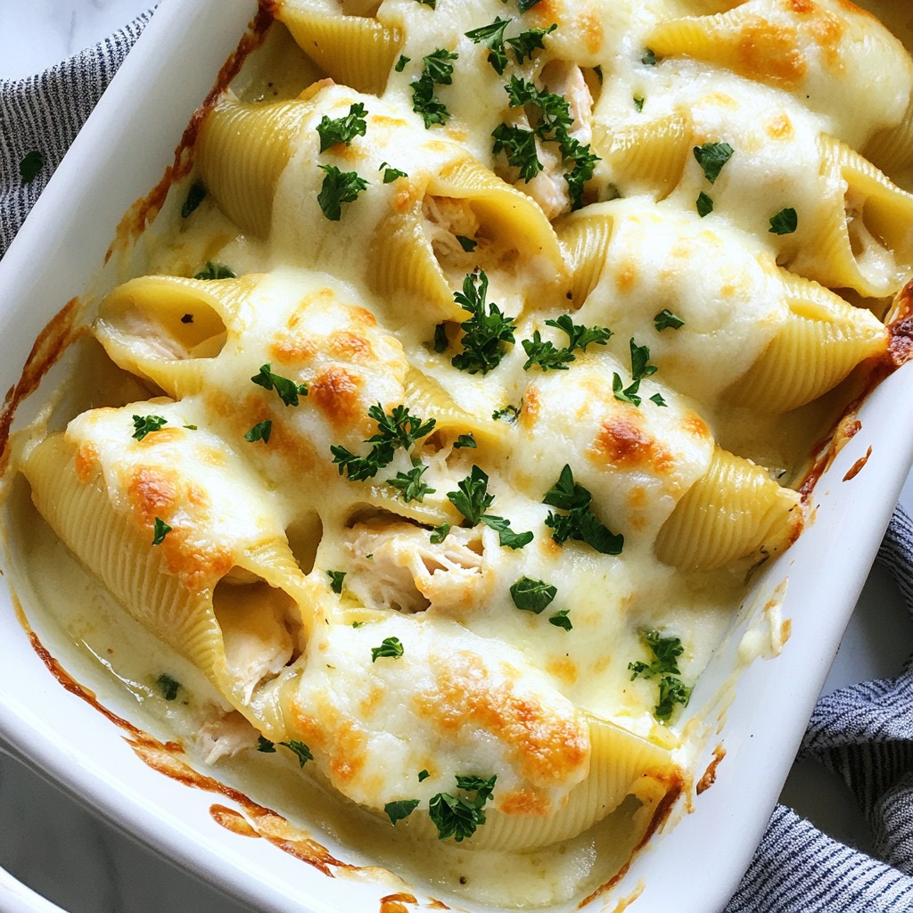 Irresistible Chicken Alfredo Stuffed Shells Recipe
