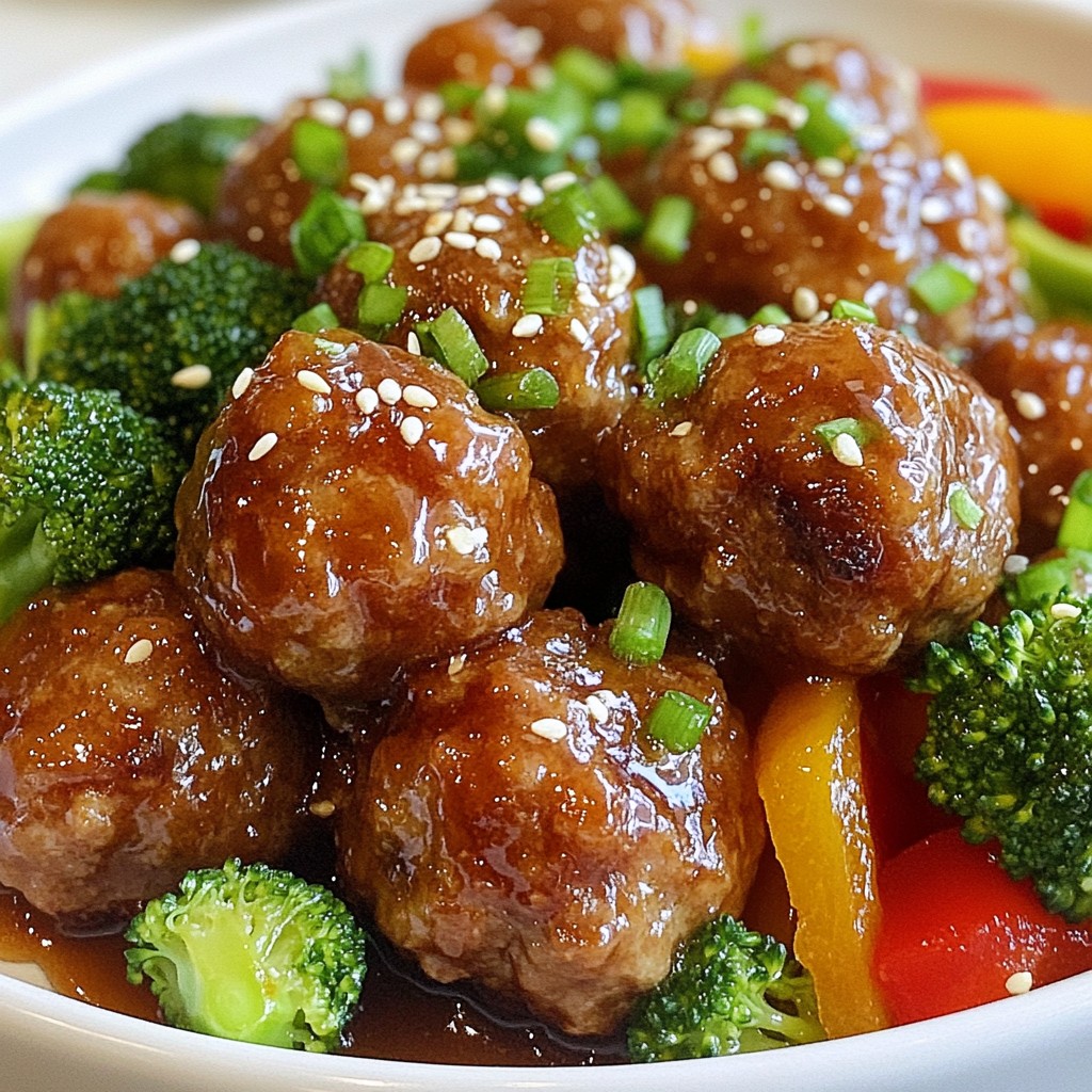 Honey Garlic Meatball Skillet Tasty Dinner Delight
