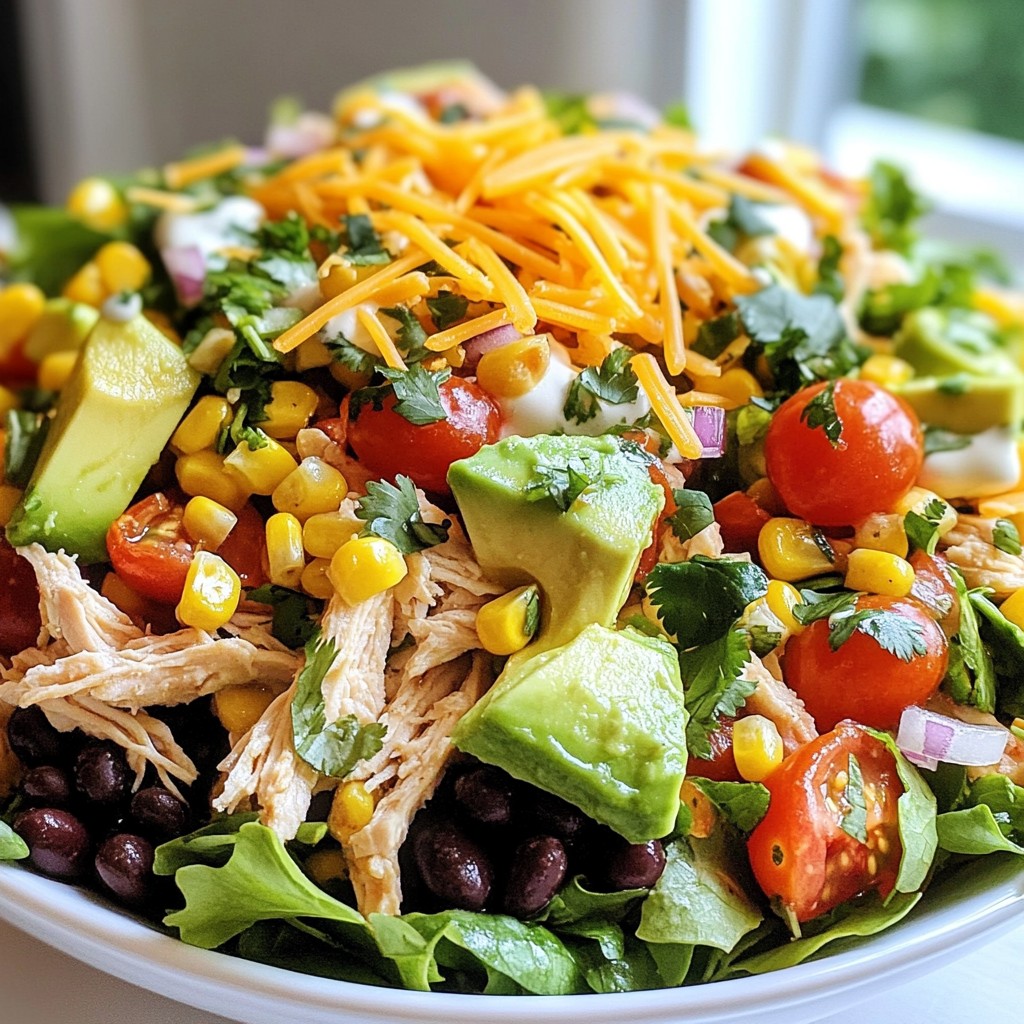 Loaded Chicken Taco Salad Delicious and Healthy Dish