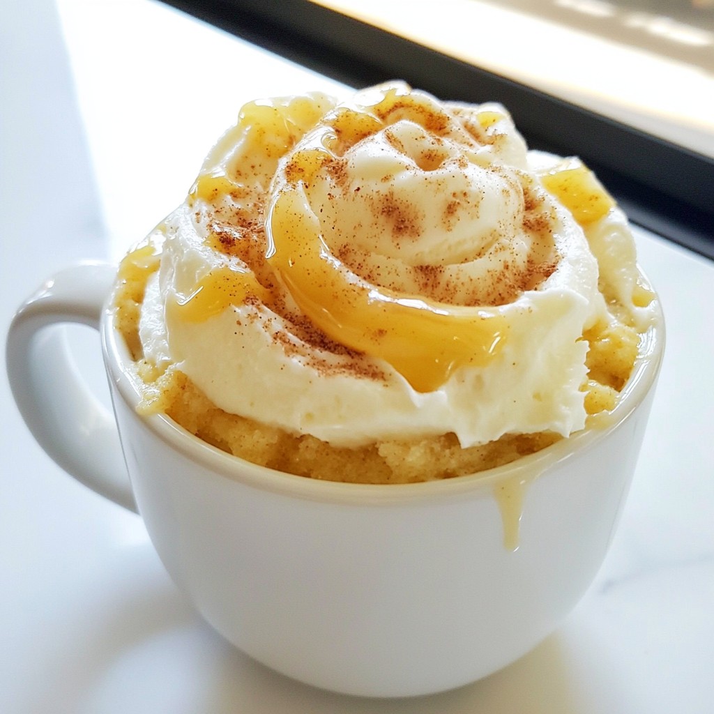 Cinnamon Roll Mug Cake Quick and Tasty Dessert