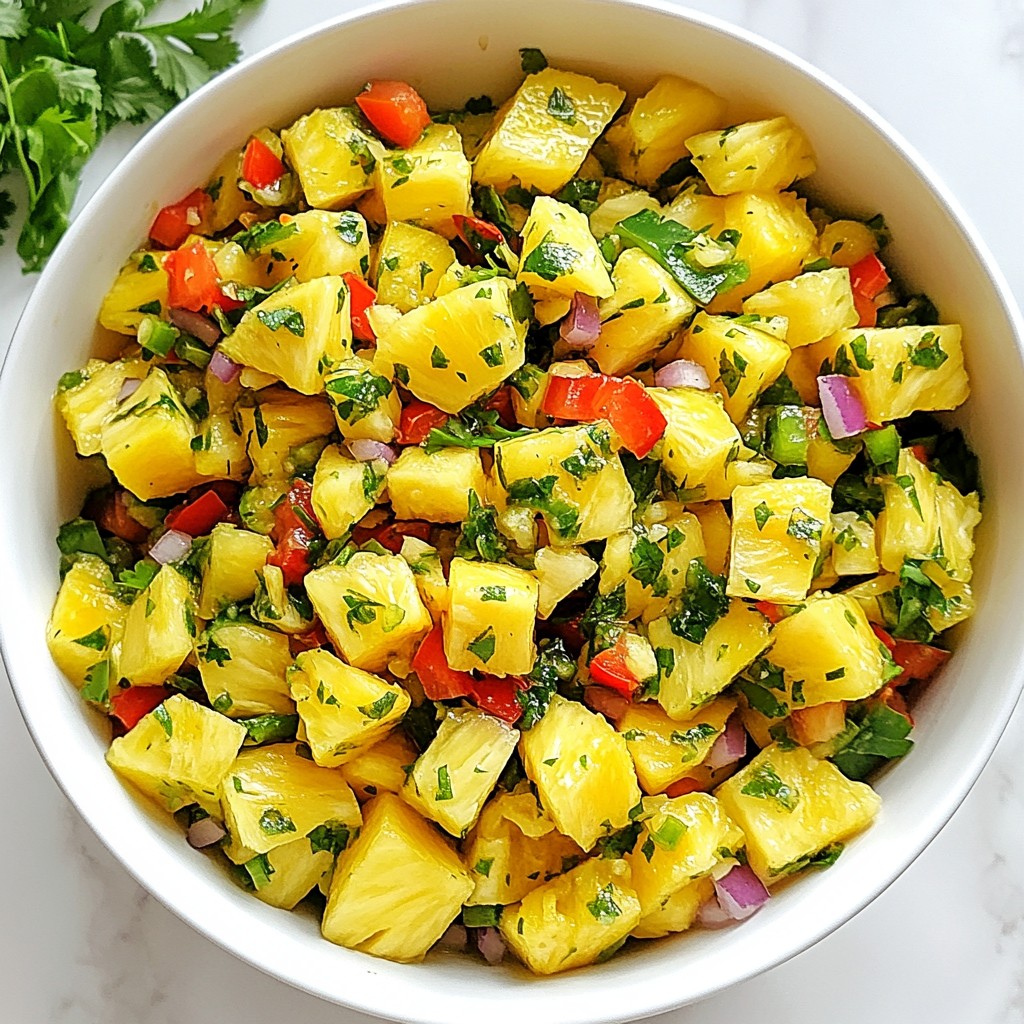 Tropical Pineapple Salsa Fresh and Flavorful Delight