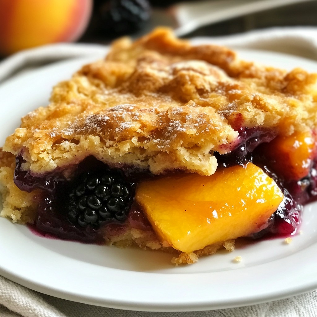 Blackberry Peach Cobbler Irresistible Summer Delight
