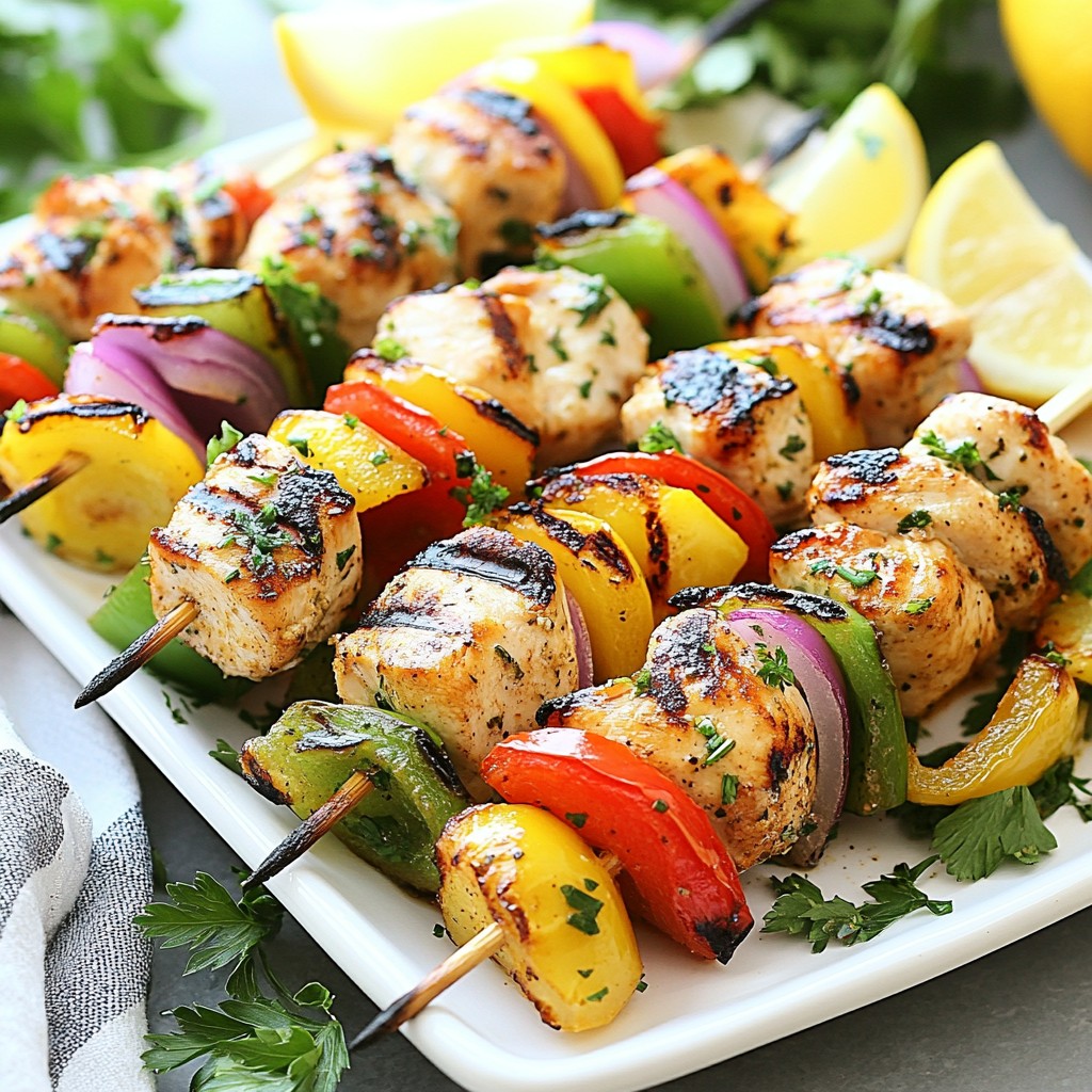 Lemon Herb Grilled Chicken Kabobs Flavorful Delight