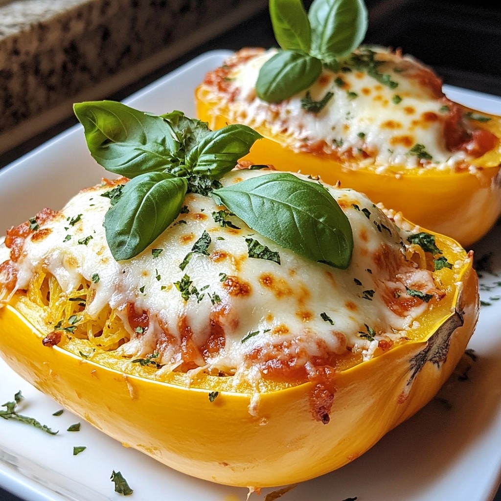 Spaghetti Squash Lasagna Boats Flavorful and Fun Meal