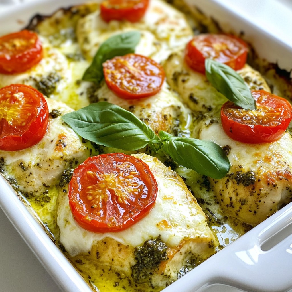 Creamy Pesto Chicken Bake Tasty and Easy Recipe