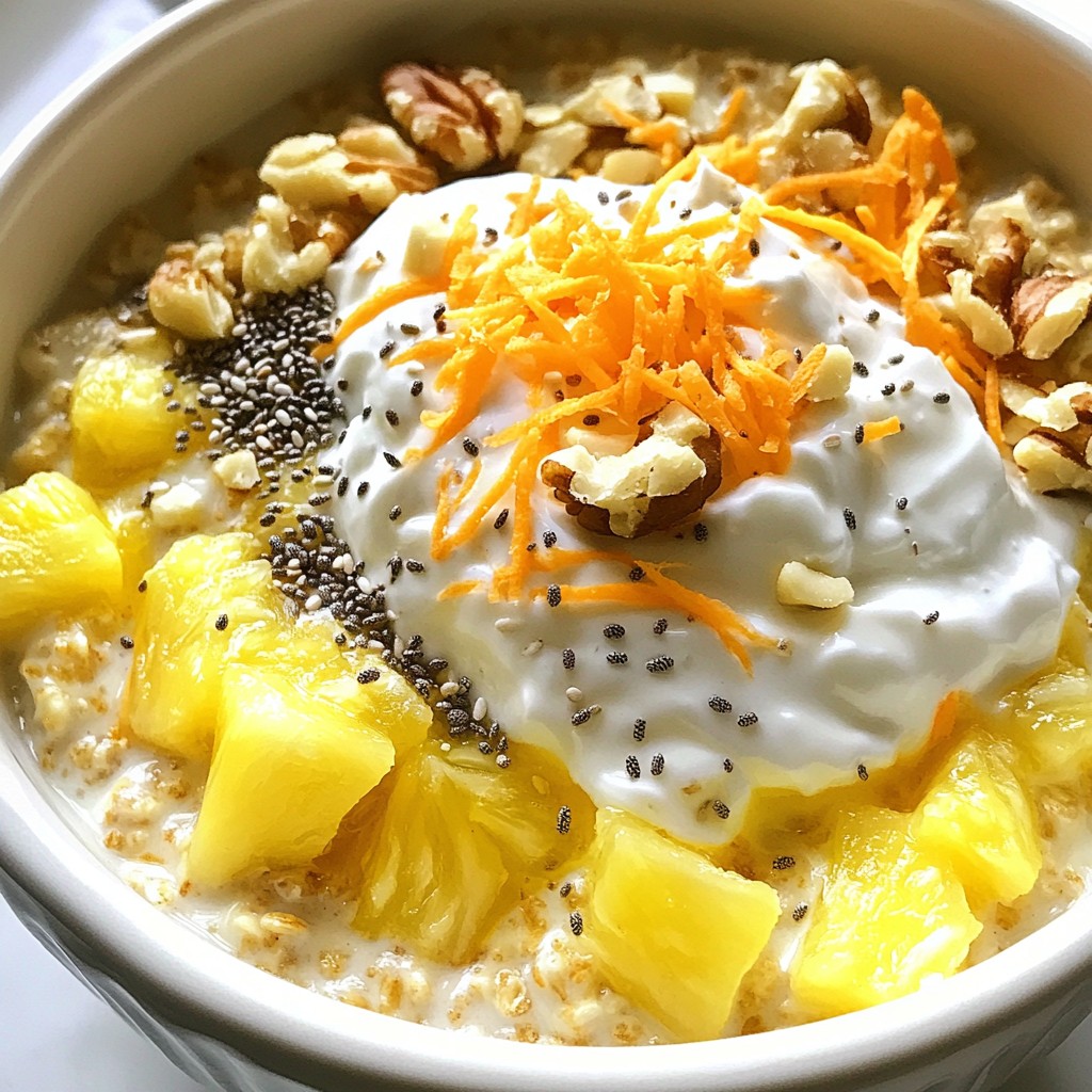 Carrot Cake Overnight Oats Simple and Tasty Recipe