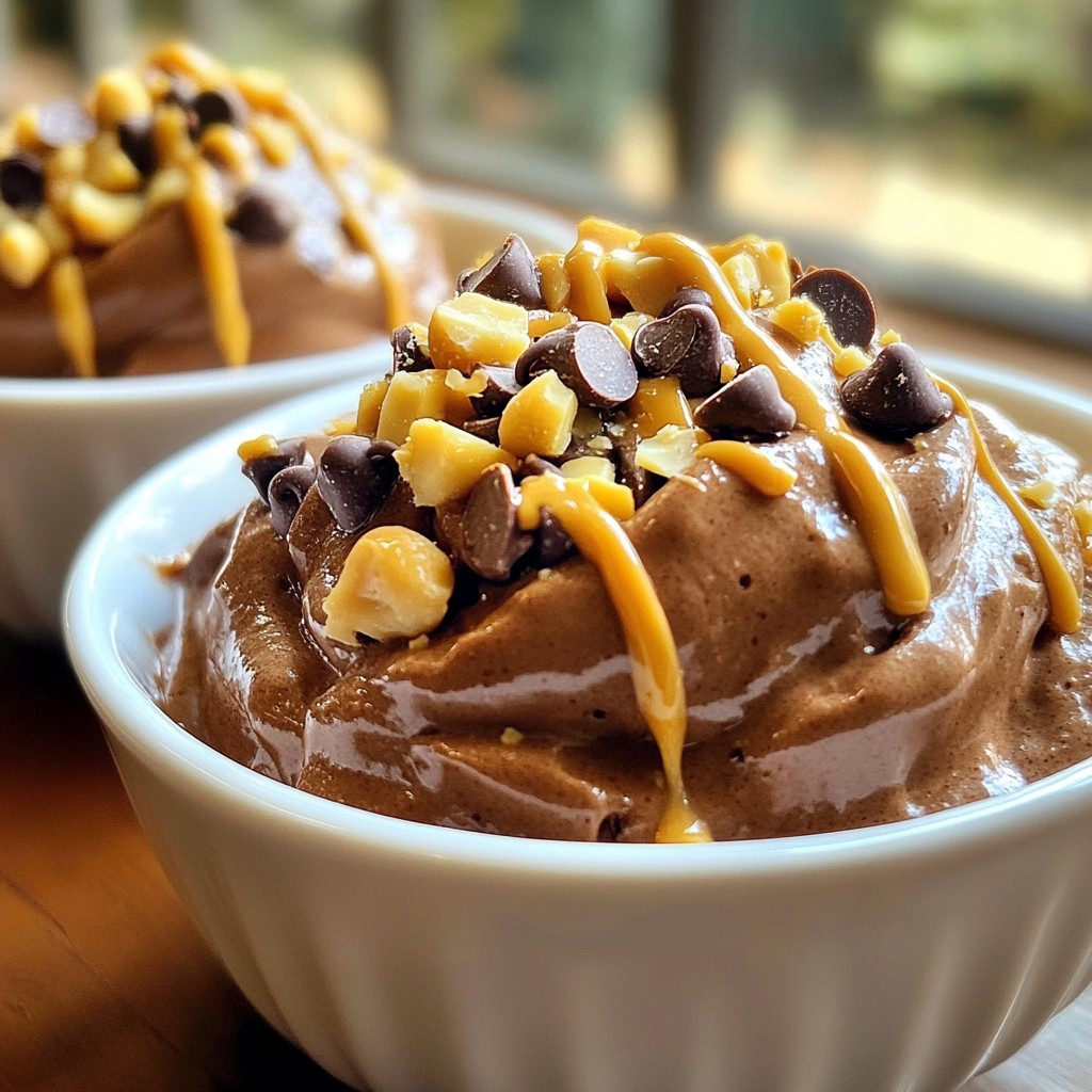 Chocolate Peanut Butter Nice Cream Delightful Treat