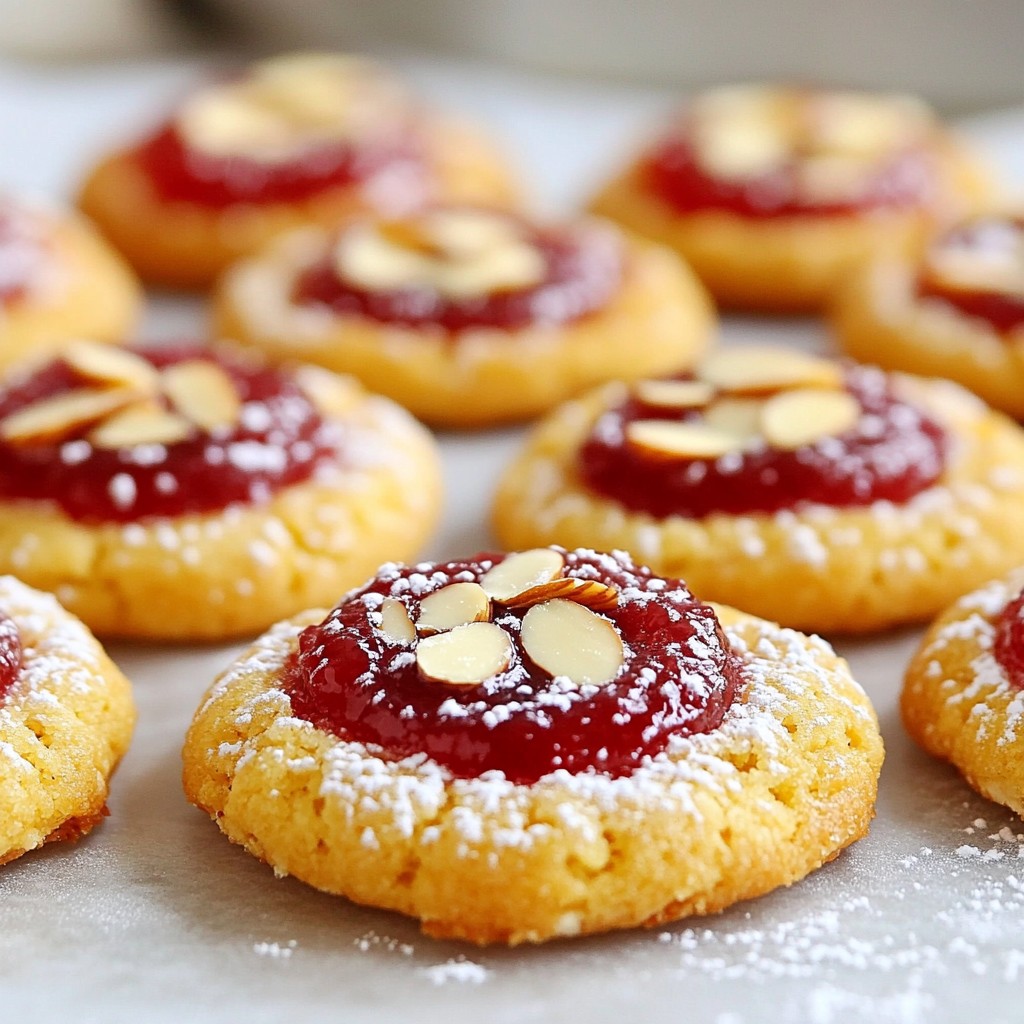 Raspberry Almond Thumbprint Cookies Easy and Delicious