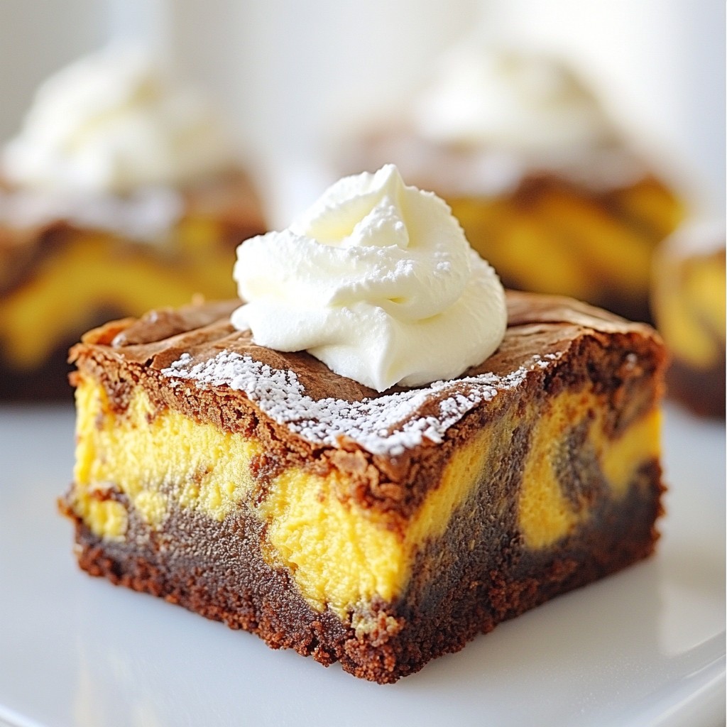 Pumpkin Cheesecake Swirl Brownies Decadent and Easy Recipe