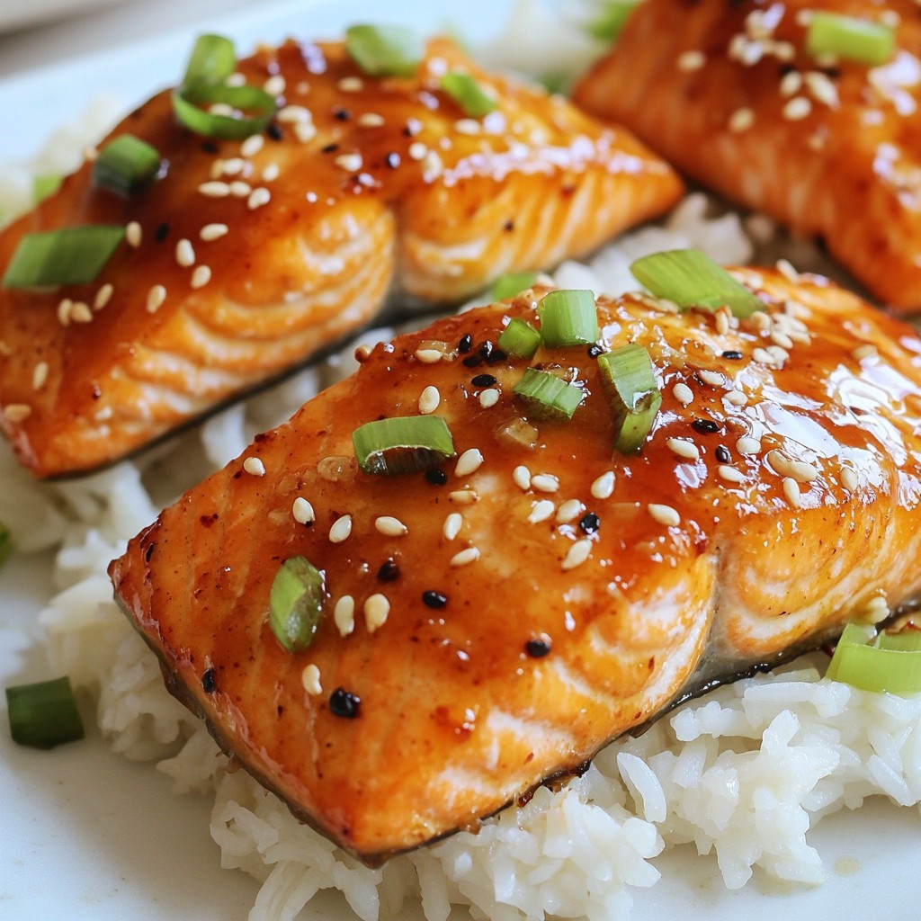 Honey Sriracha Glazed Salmon Tasty and Simple Recipe