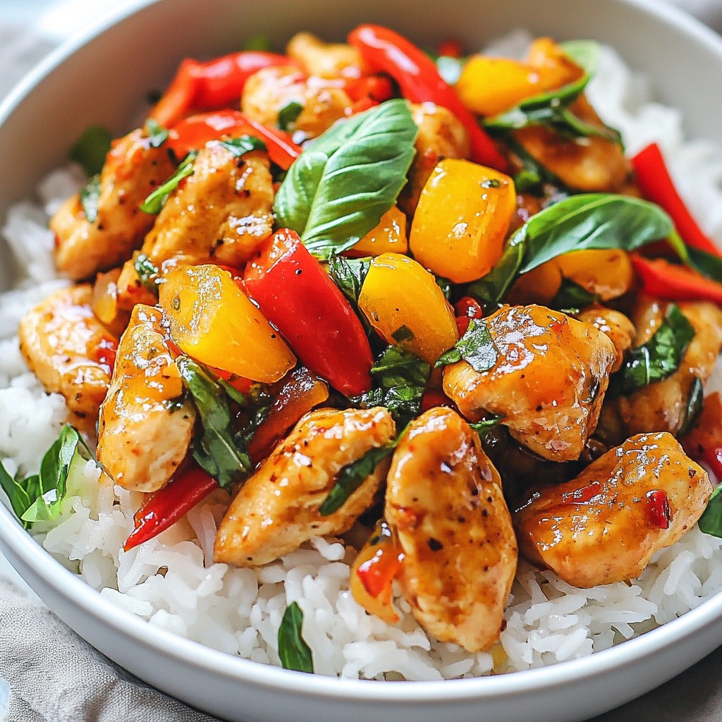 Spicy Thai Basil Chicken Flavorful and Easy Recipe