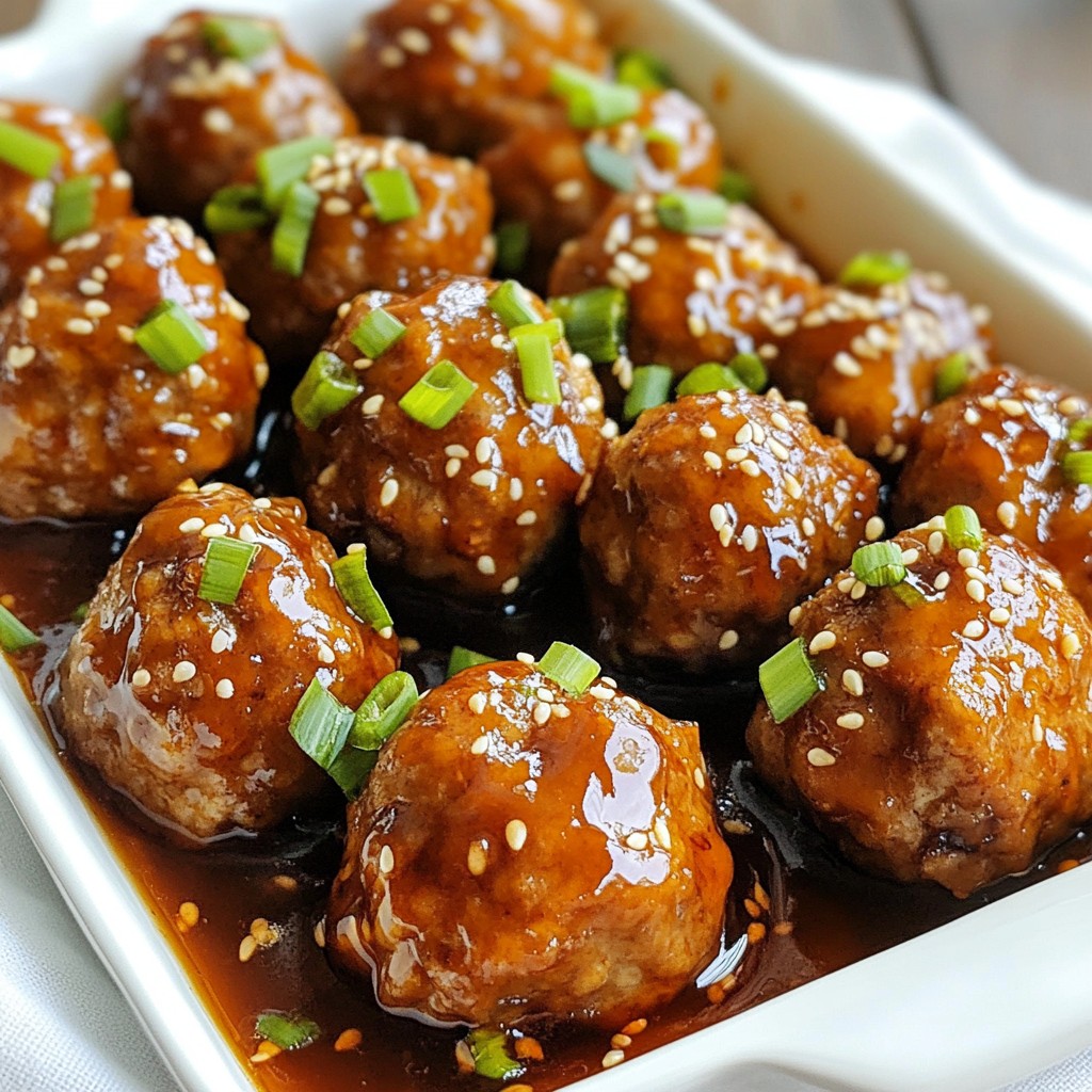 Sticky Honey Garlic Meatballs Flavorful Dinner Delight