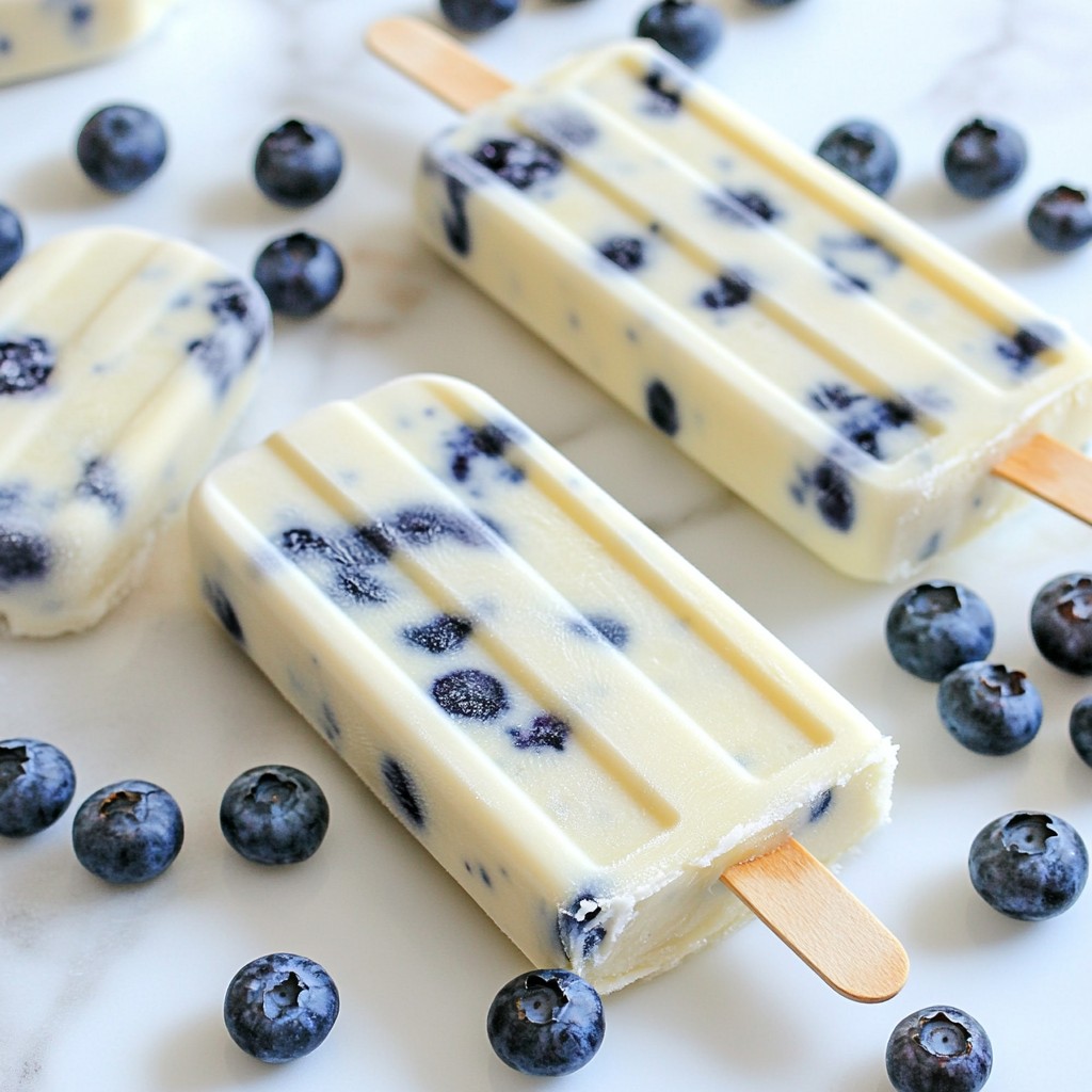 Greek Yogurt Blueberry Popsicles Simple Refreshing Treat