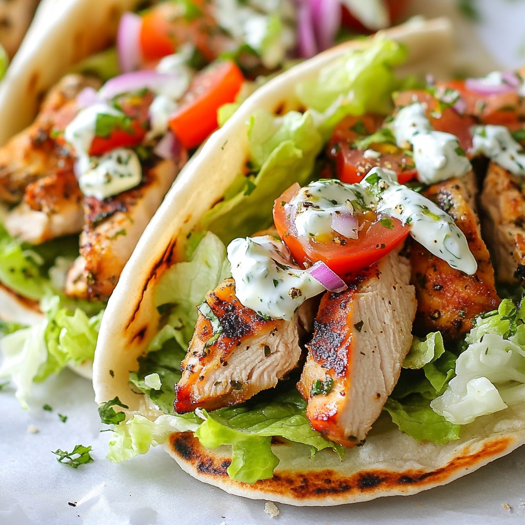 Air Fryer Greek Chicken Gyros Flavorful and Easy Meal