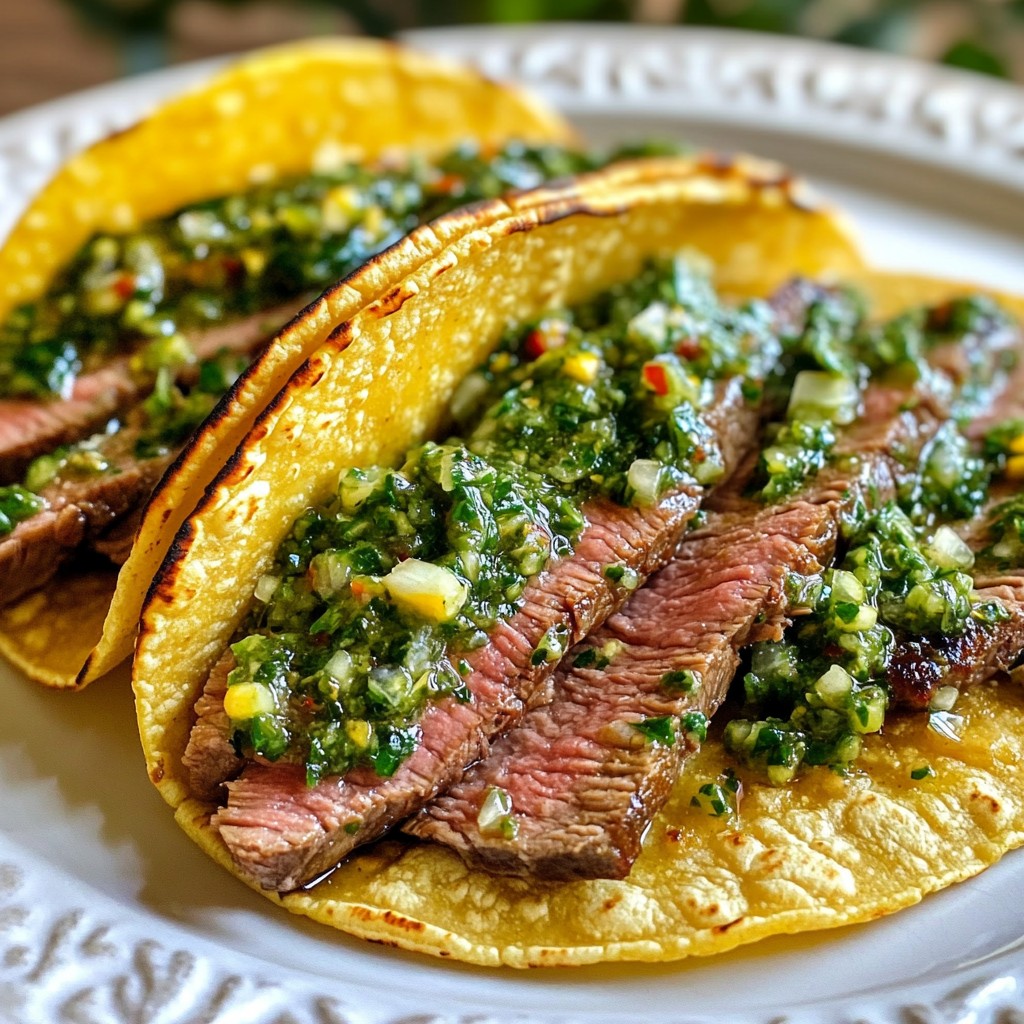 Chimichurri Steak Tacos Flavorful and Easy Recipe