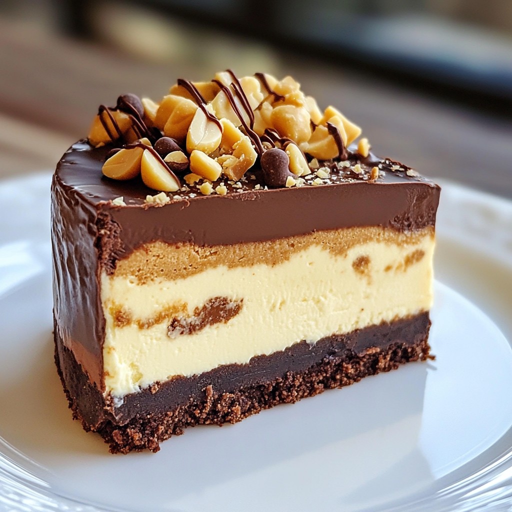 Peanut Butter Chocolate Cheesecake Easy and Delicious Treat