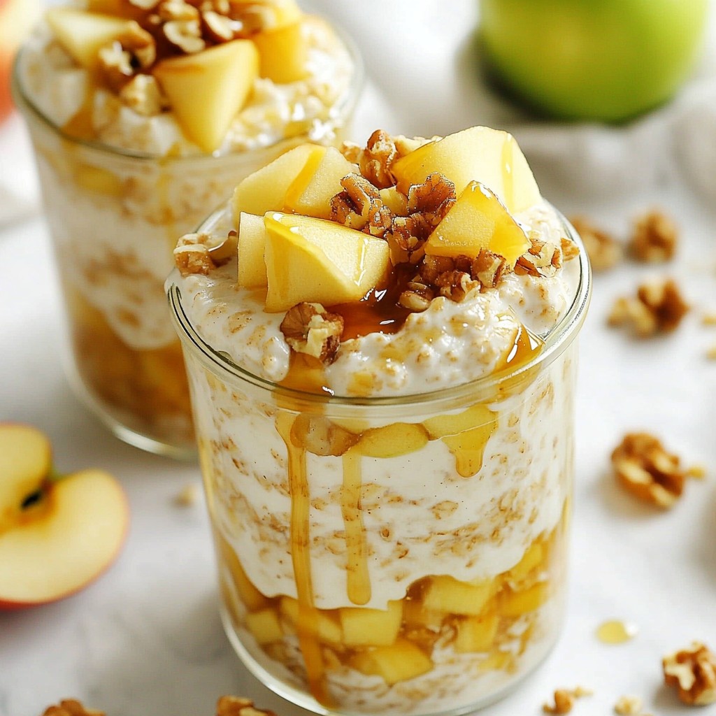 Apple Pie Overnight Oats Tasty and Simple Recipe