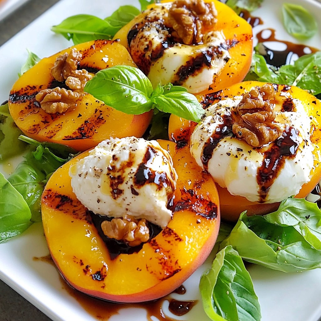 Grilled Peach Burrata Salad Flavorful Summer Delight