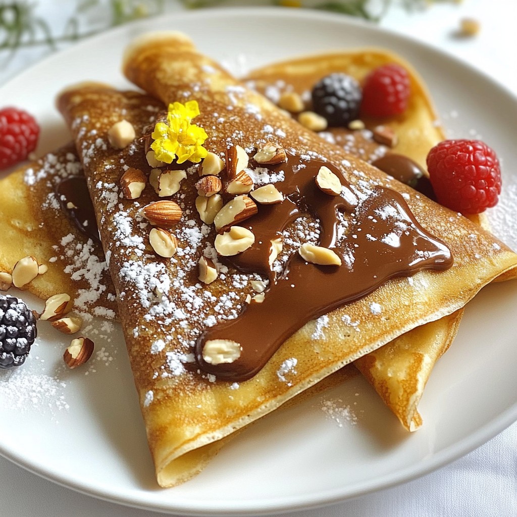 Chocolate Hazelnut Crepes Delightful and Easy Recipe