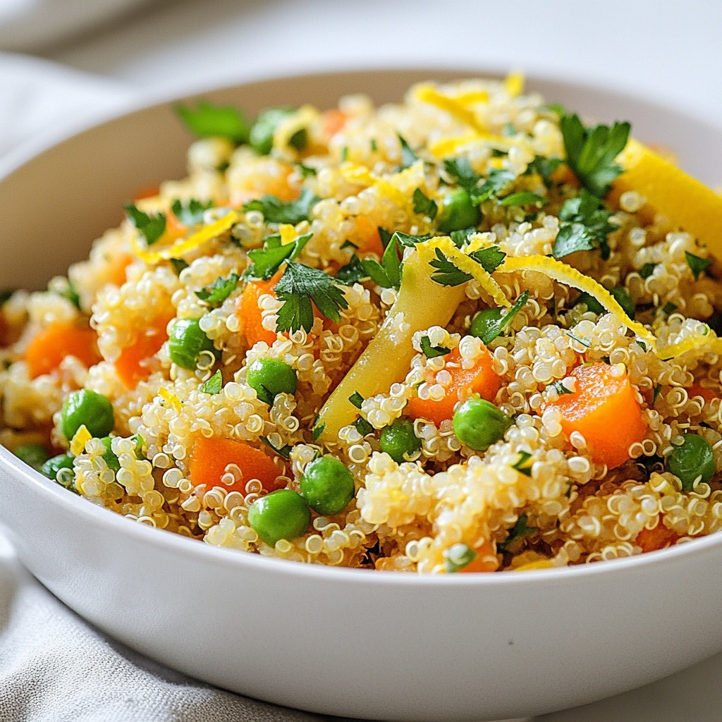 Lemon Herb Quinoa Pilaf Nutritious and Flavorful Dish