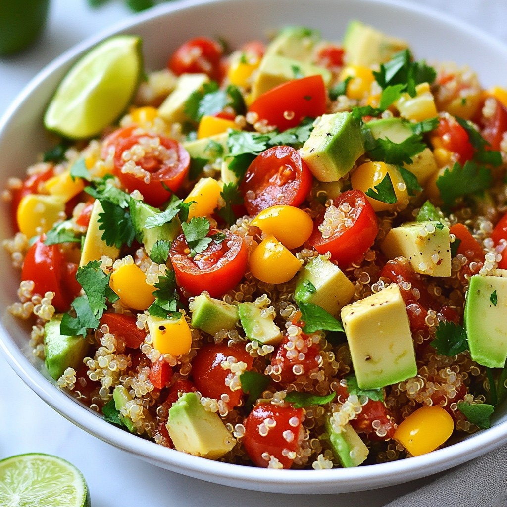 Savory Southwest Quinoa Salad Easy and Healthy Meal