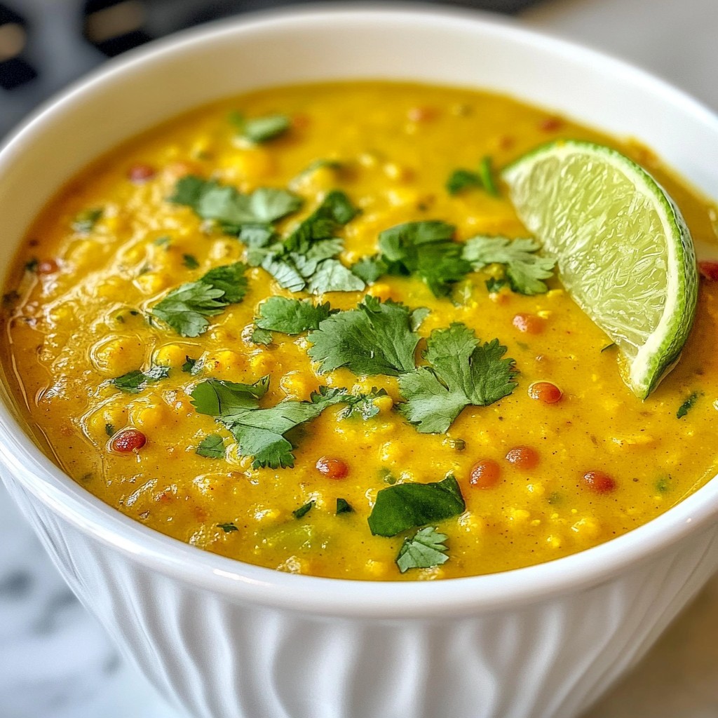 Creamy Coconut Lentil Soup Flavorful and Easy Recipe