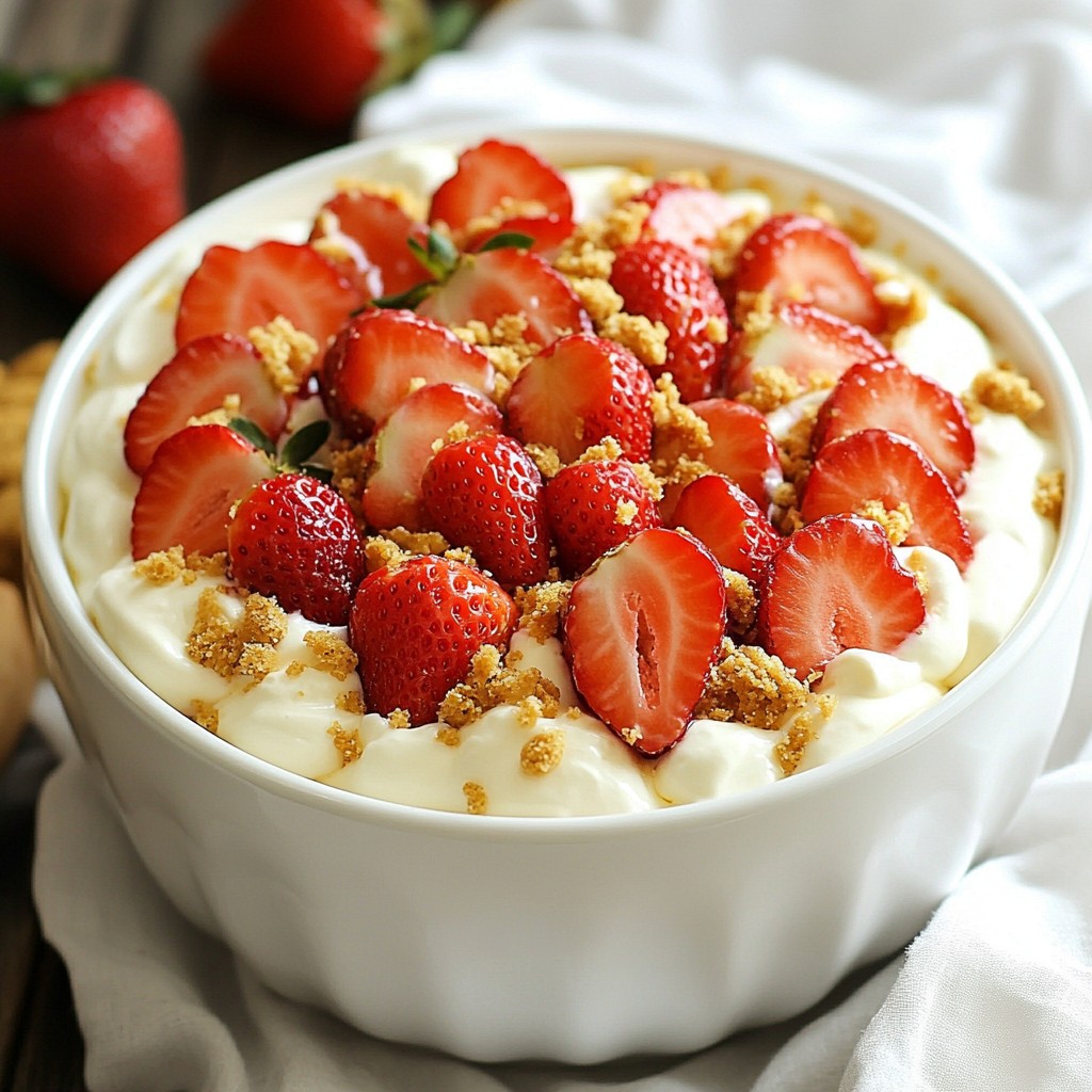 Strawberry Cheesecake Dip Creamy and Delightful Treat
