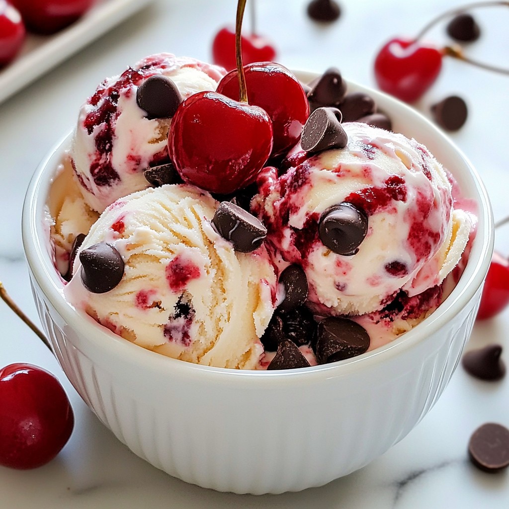 Cherry Chocolate Chip Ice Cream Delightful Recipe