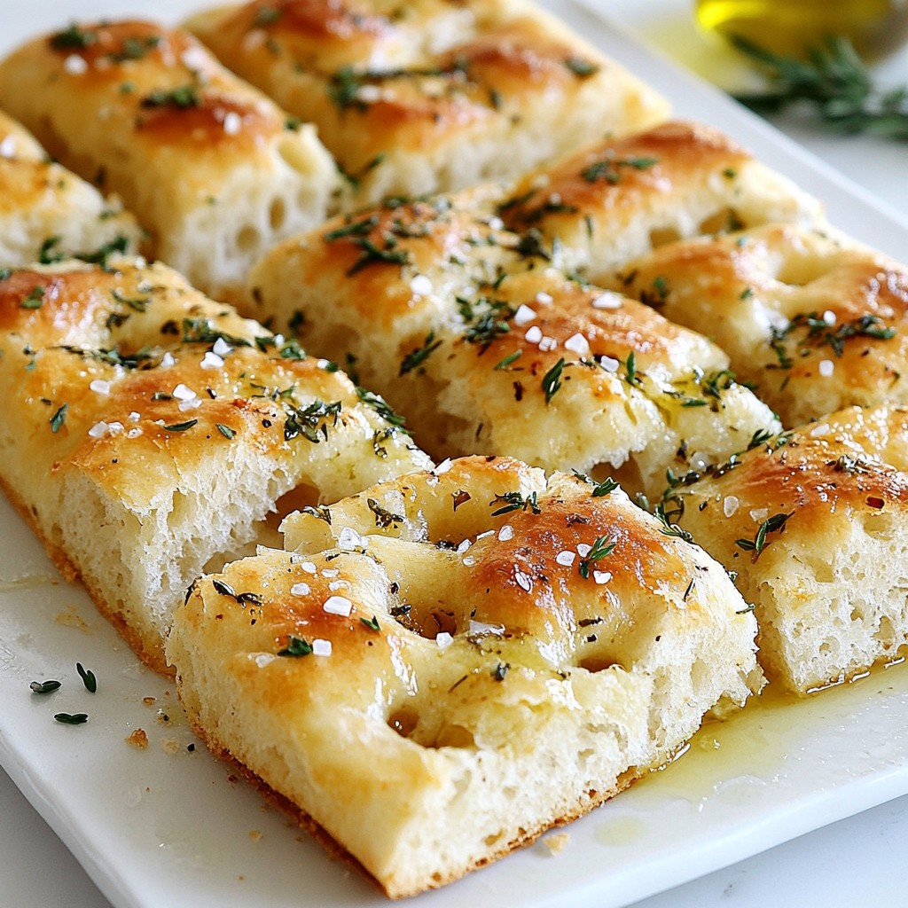 Garlic Herb Focaccia Bread Simple Flavorful Recipe