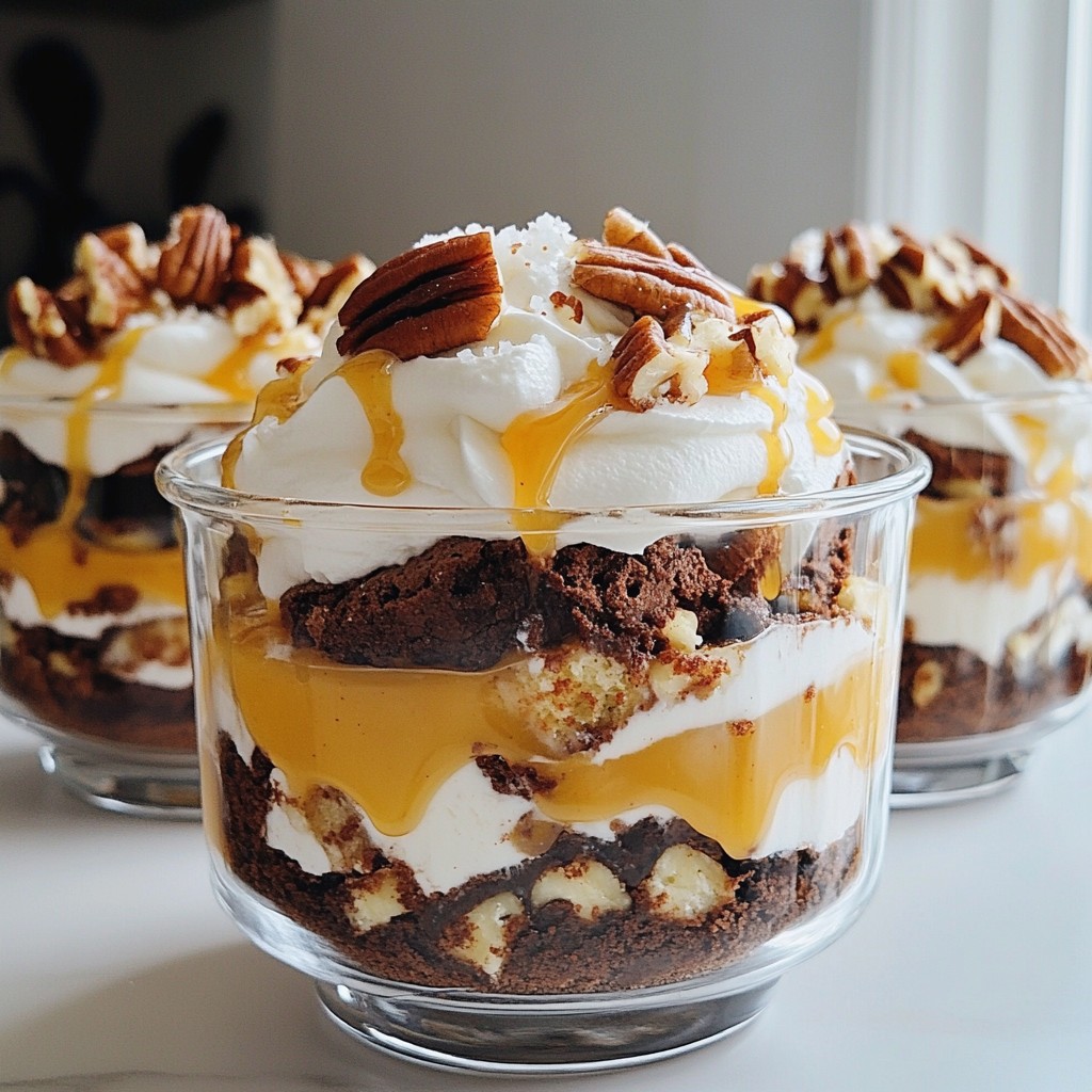 Salted Caramel Brownie Trifles Indulgent Dessert Idea