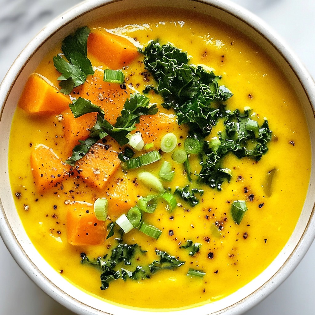 Turmeric Ginger Detox Soup Nourishing and Healthy Dish