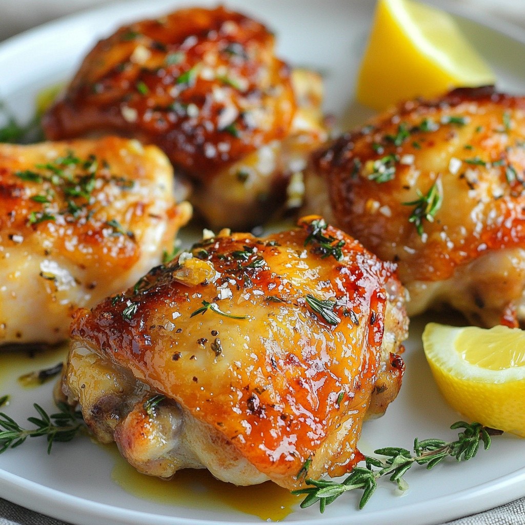 Garlic Herb Air Fryer Chicken Thighs Juicy Delight