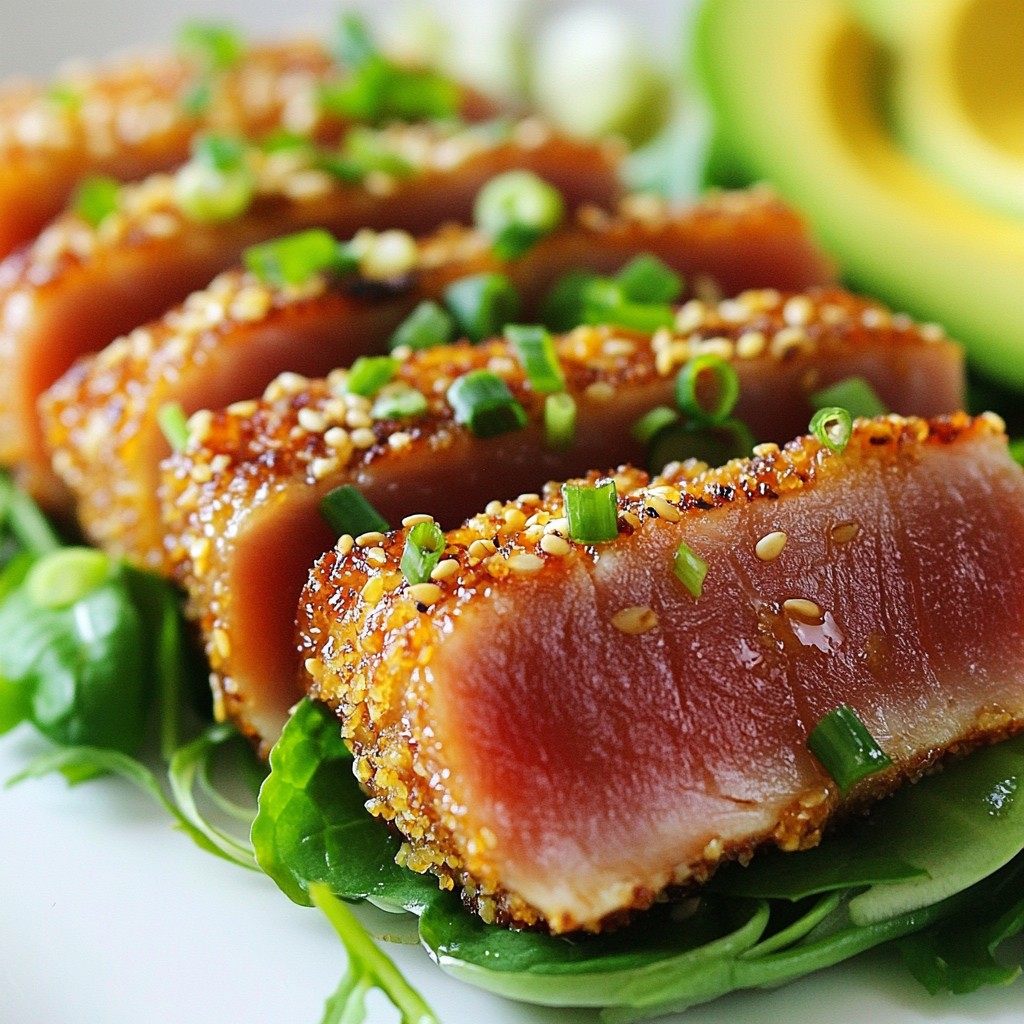 Sesame Crusted Ahi Tuna Flavorful and Easy Recipe