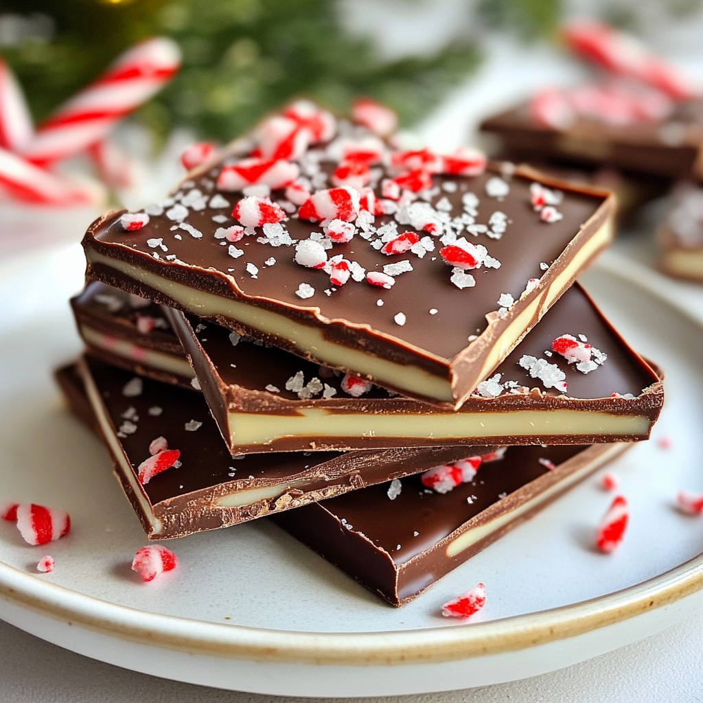 Vegan Chocolate Peppermint Bark Delightful Treats