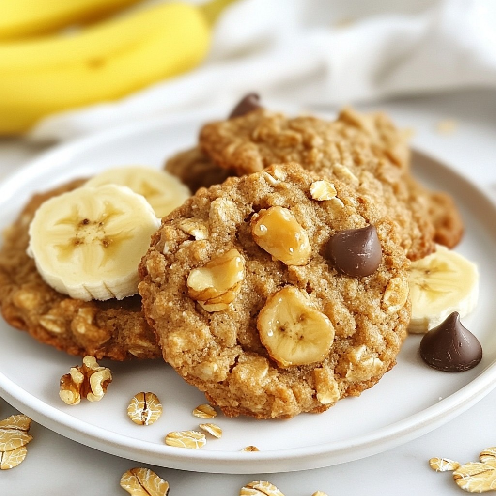 Peanut Butter Banana Oat Cookies Simple and Tasty Treat