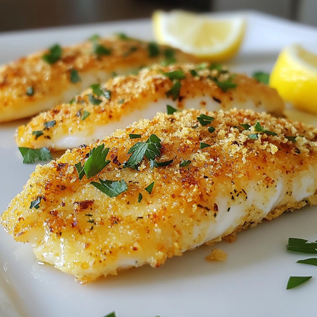 Parmesan Crusted Tilapia Tasty and Simple Recipe