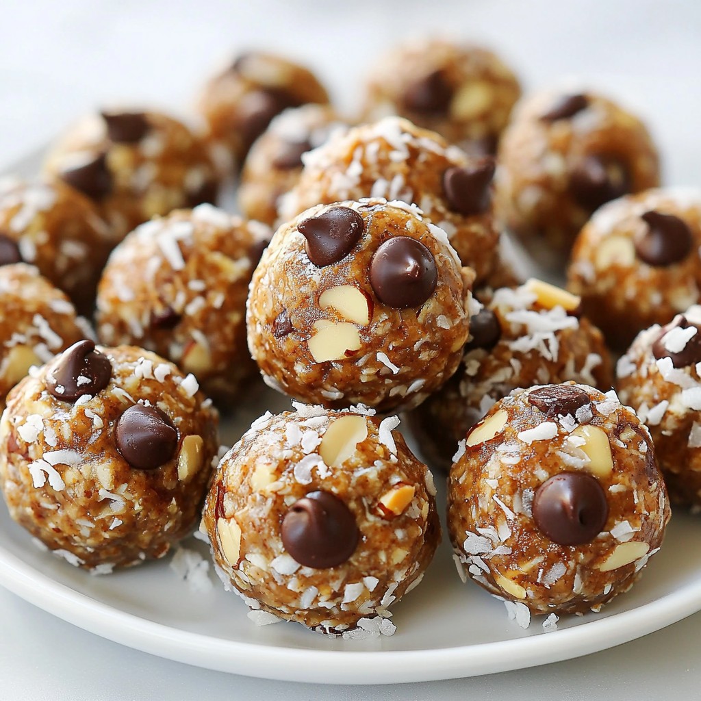 Almond Joy Energy Bites Healthy Snack Alternative